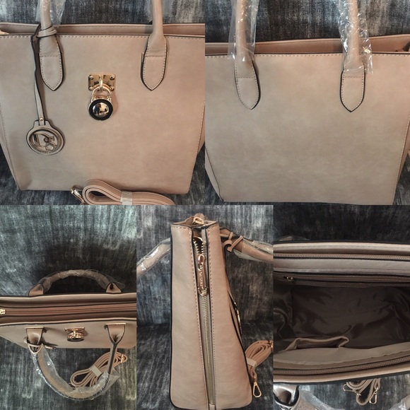Handbags - Leather Tote with shoulder strap included